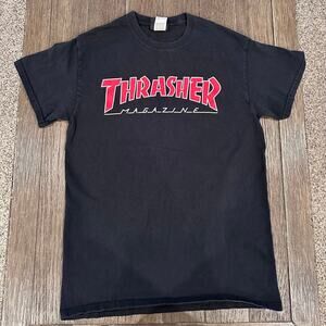 Thrasher Magazine Outlined Black T-Shirt Men’s